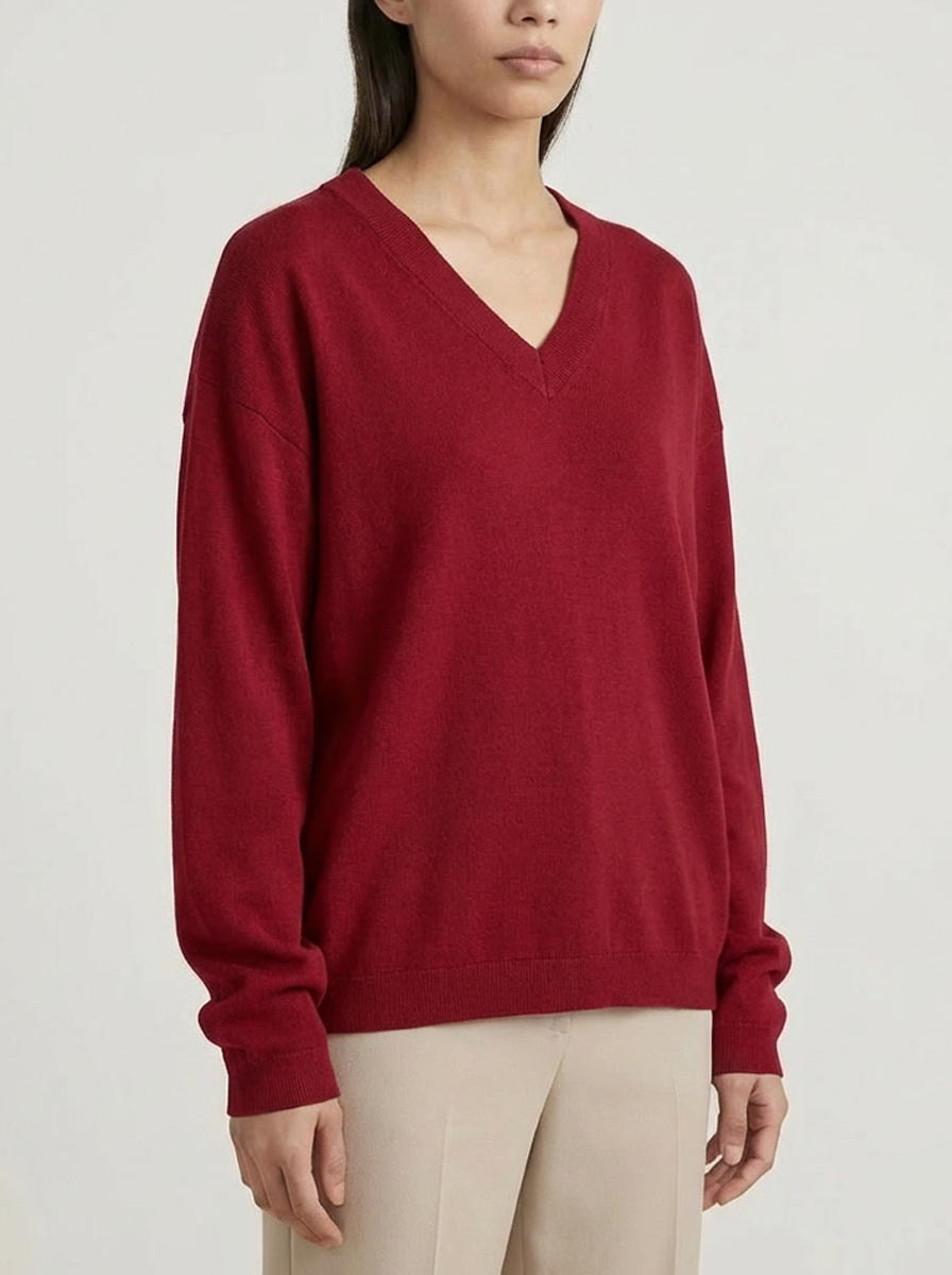 Elizabeth LS VNeck Sweater