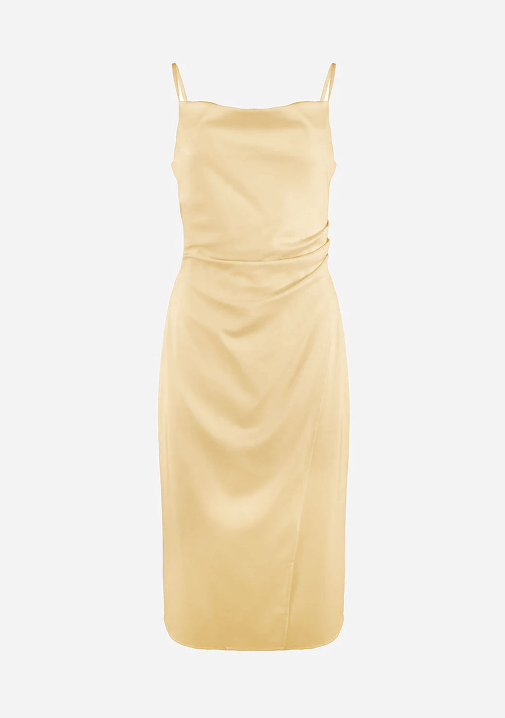 simone slip midi dress butter yellow Emma Slip Dress Butter Yellow