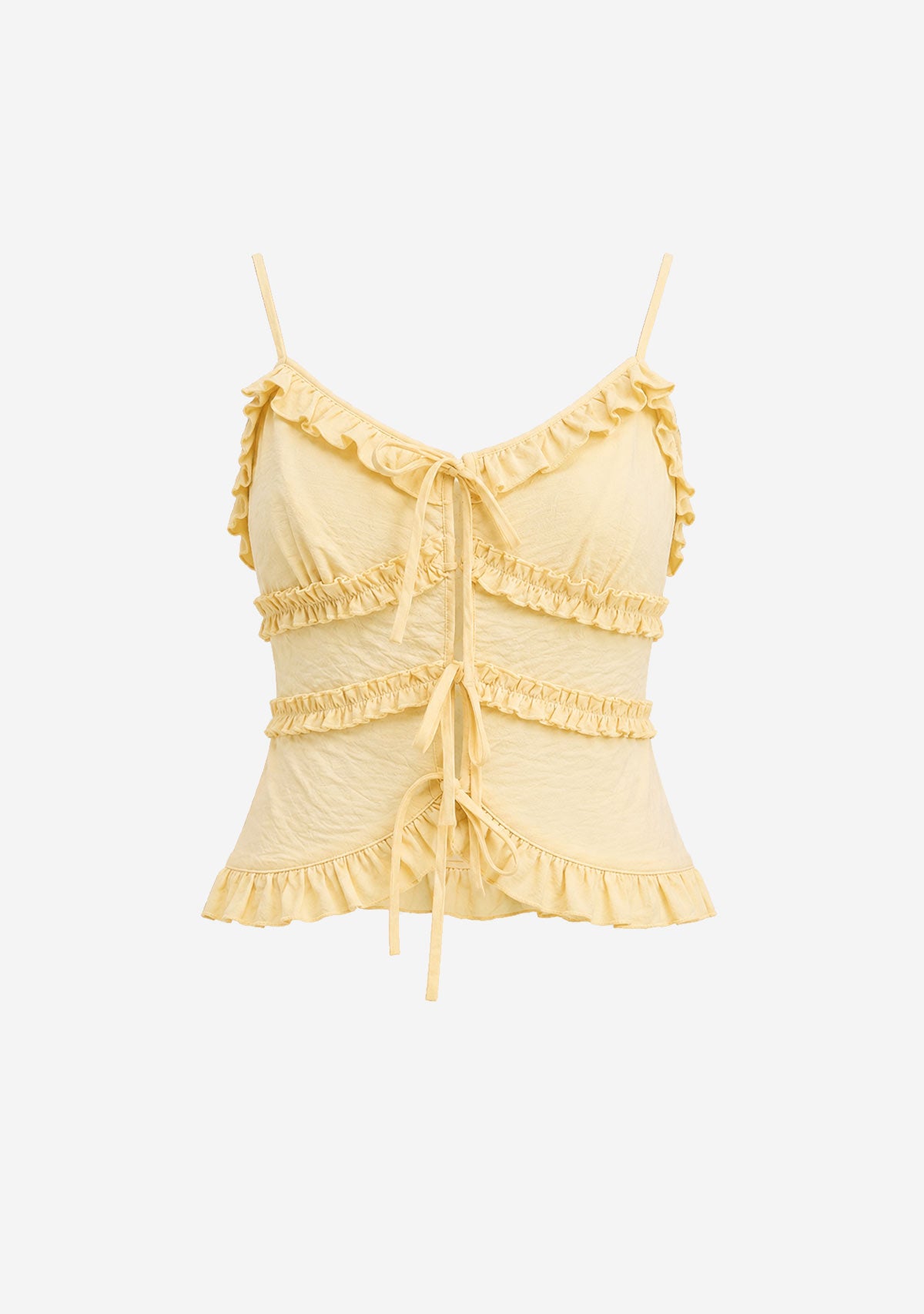Ruffle Cami Top Butter
