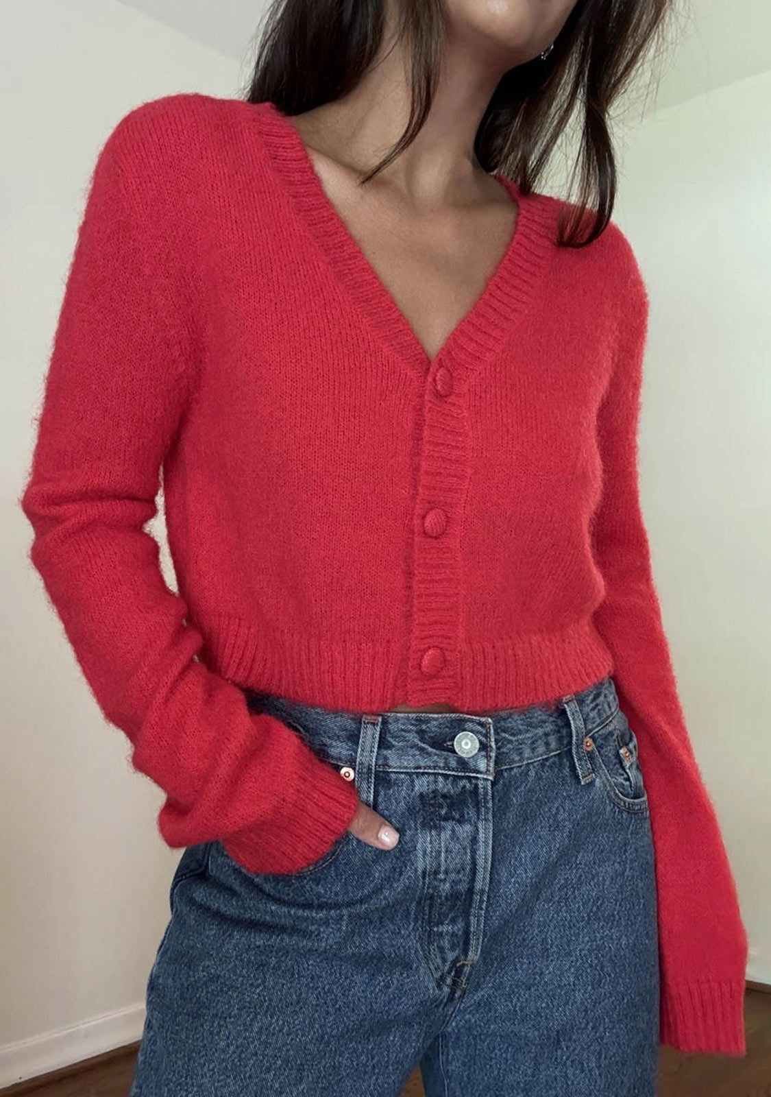 Lightweight Knit Cropped Cardigan