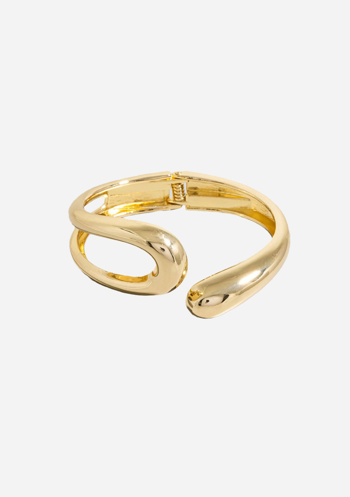 Looped Wire Hinge Bangle Bracelet