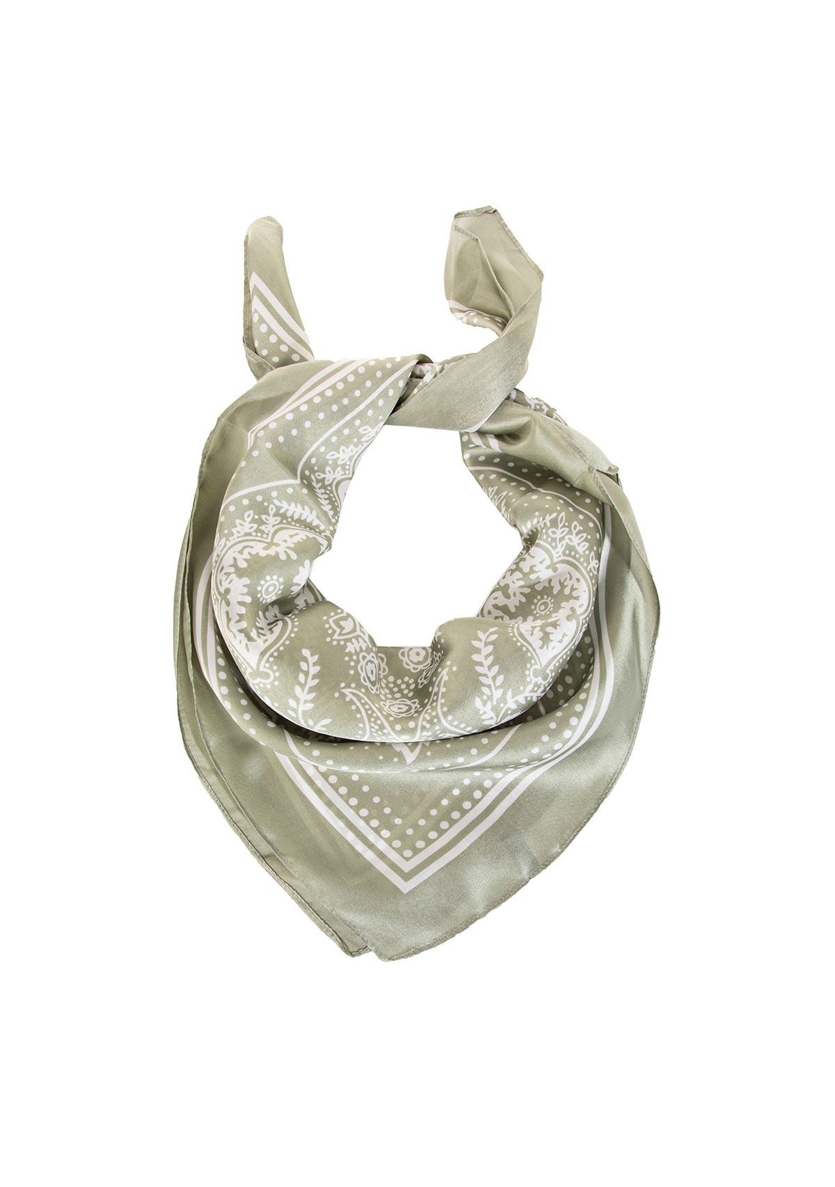 Light Paisley Design Square Bandana Scarf
