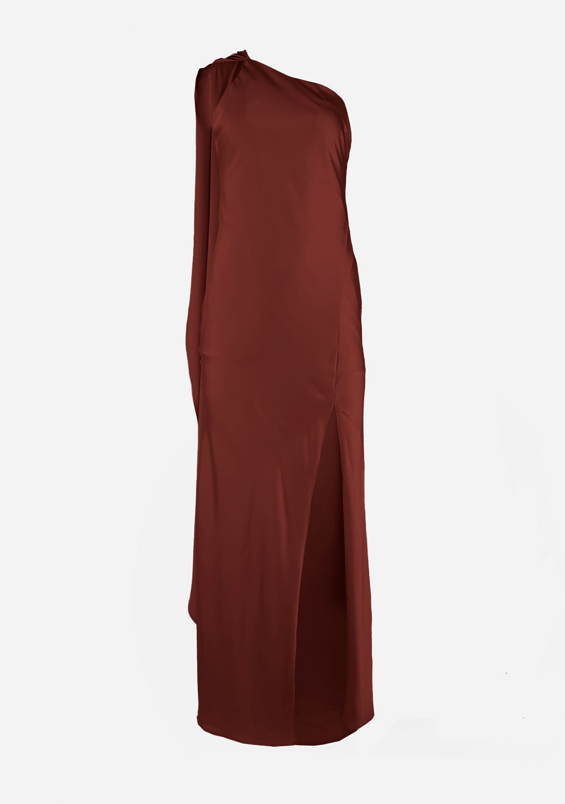 Ayse Long Scarf Dress Merlot