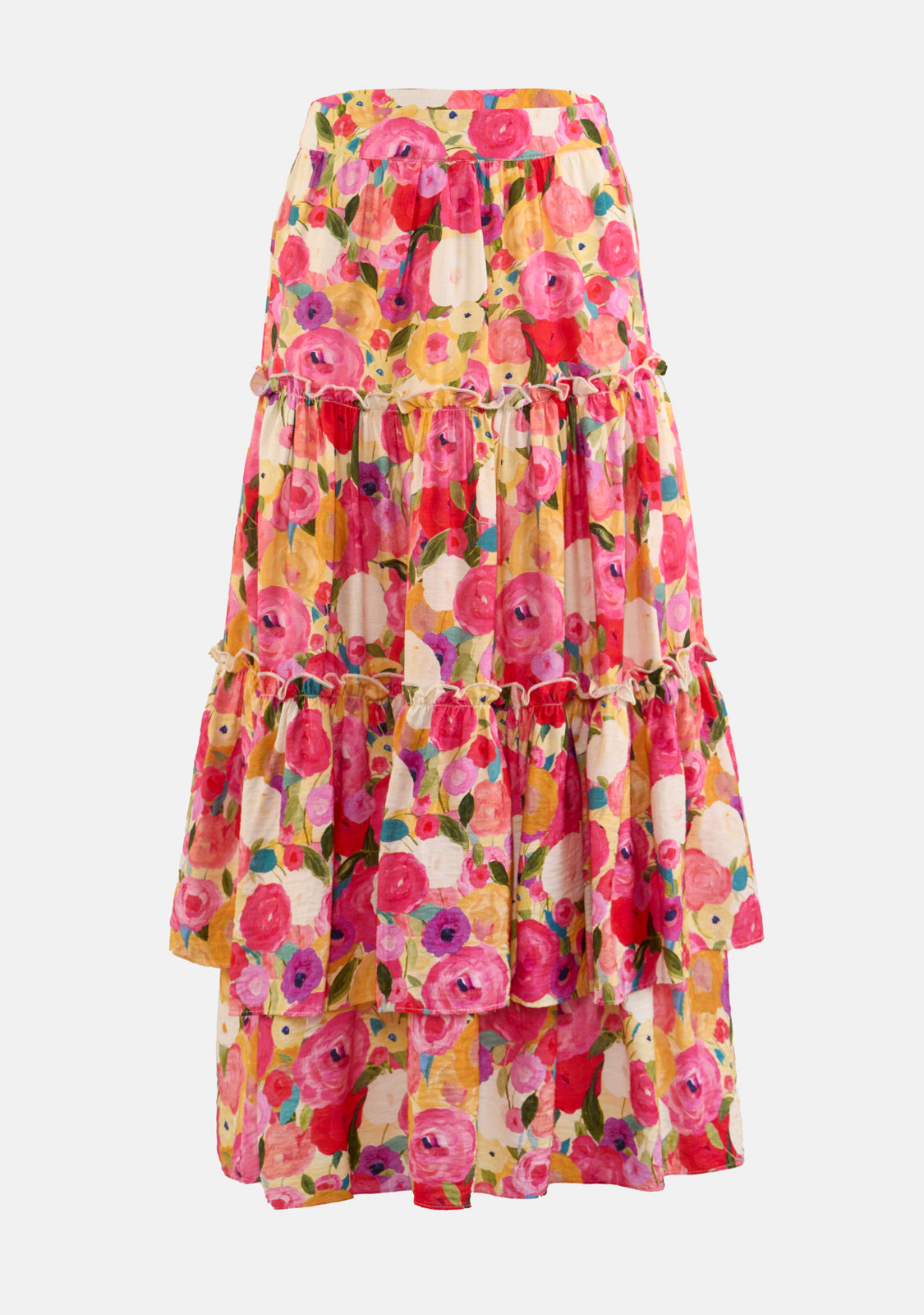Floral Print Gipsy Maxi Skirt
