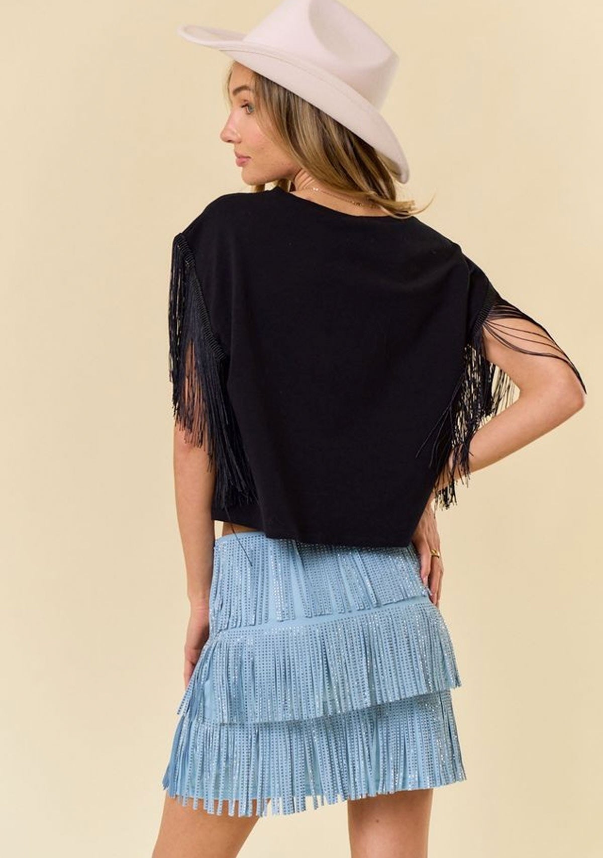 Fringed Cowgirl Graphic Tee