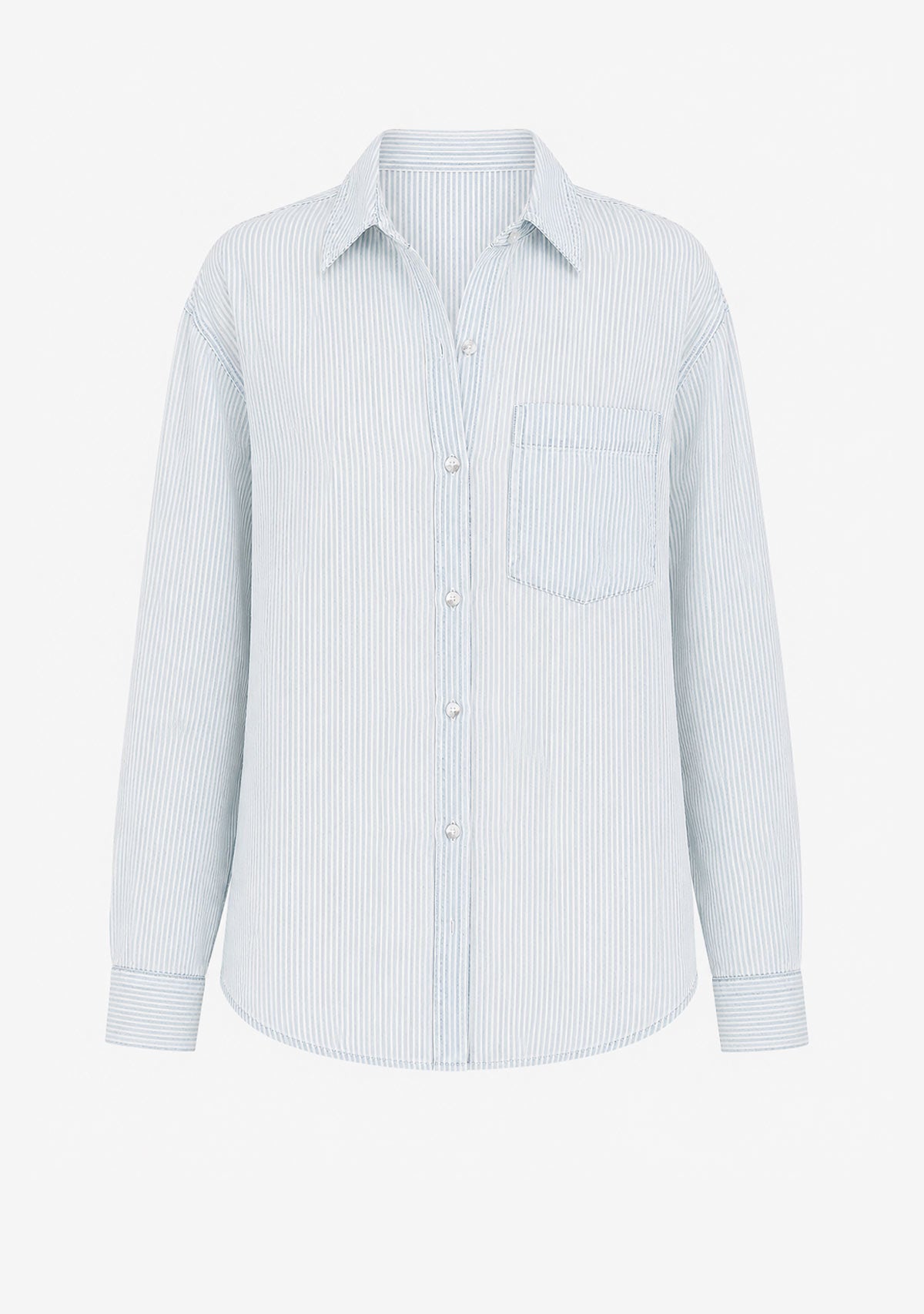 Ozzy Button Up Blue Stripe
