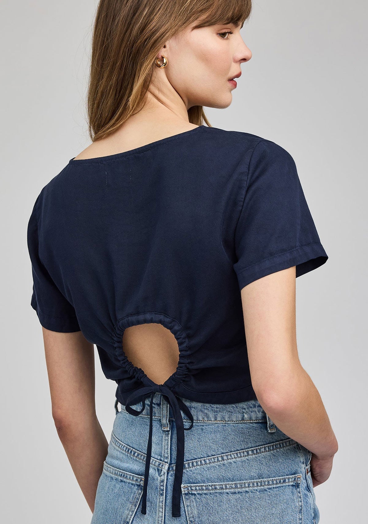 Allesandra Blouse Washed Navy