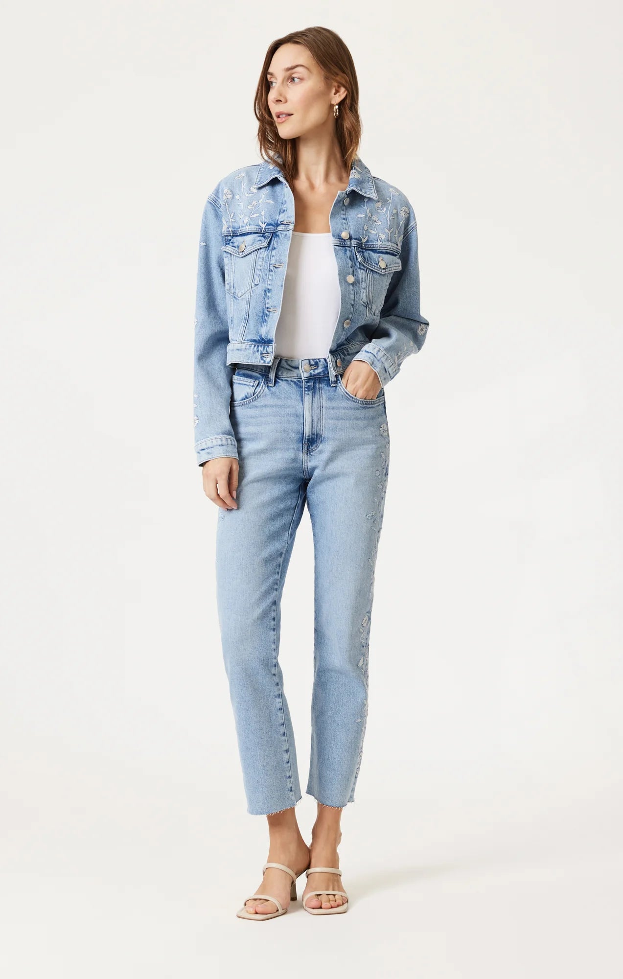 New York Lt Blue Bloom Denim