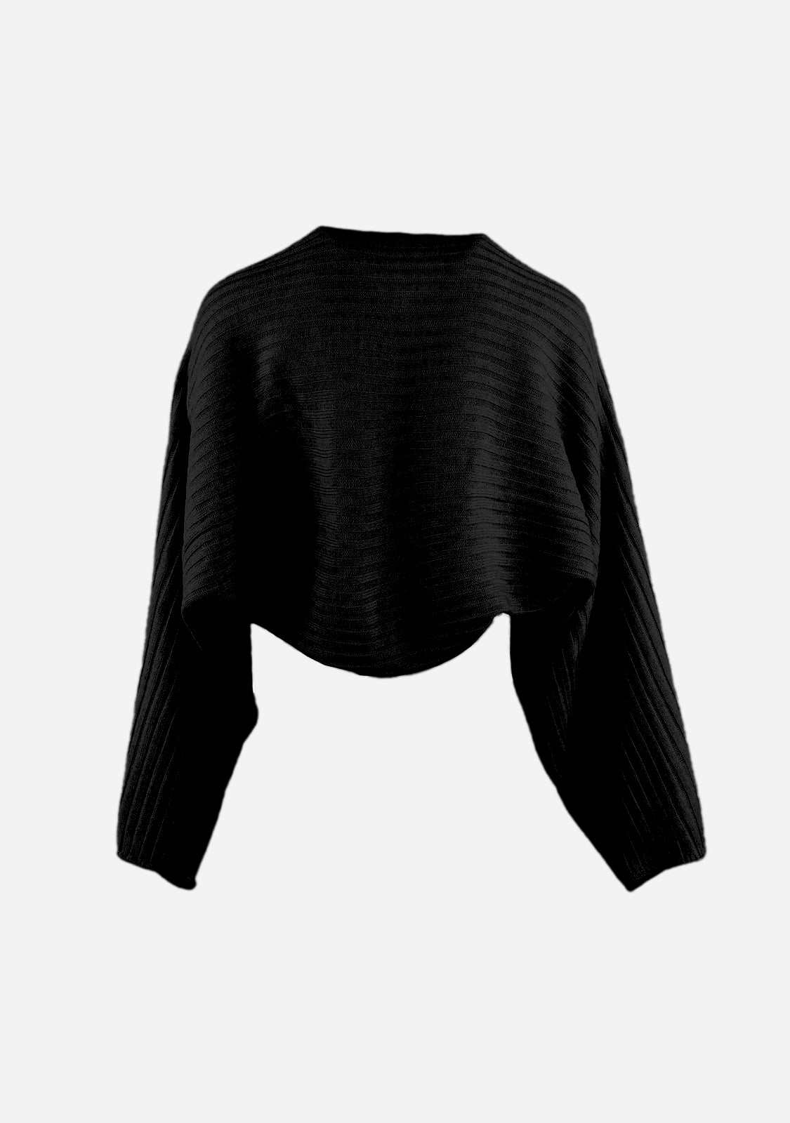 Ribbed Knit Bolero Cardigan