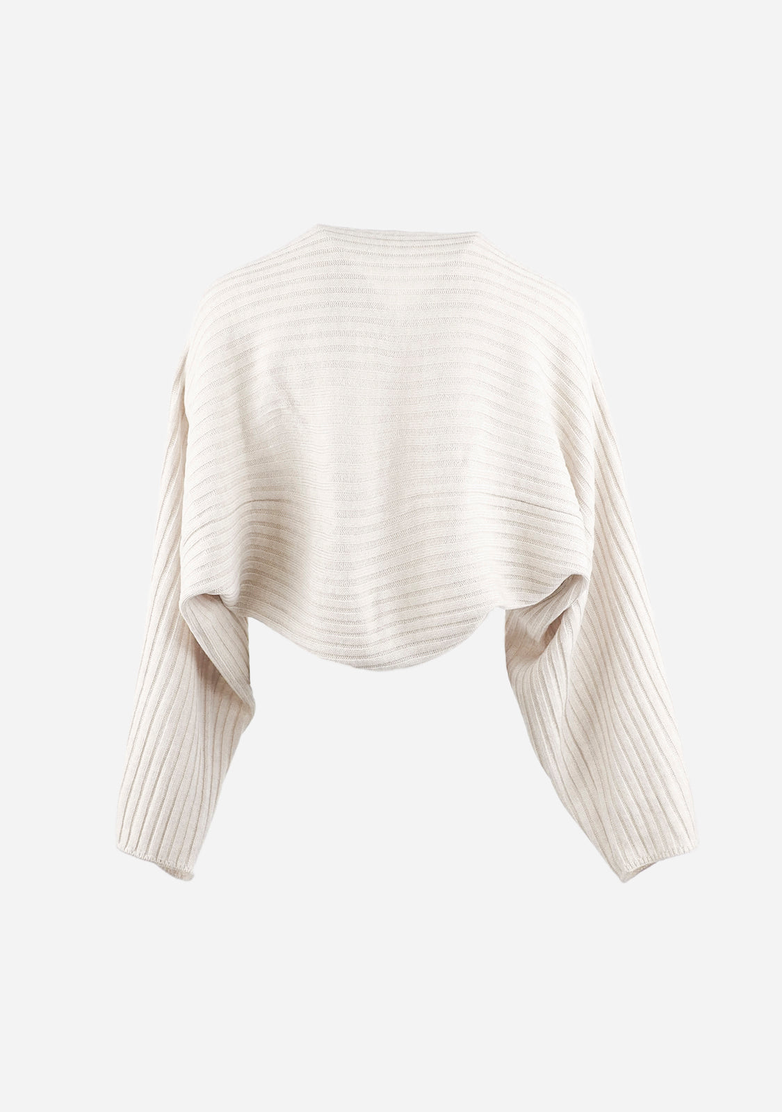 Ribbed Knit Bolero Cardigan