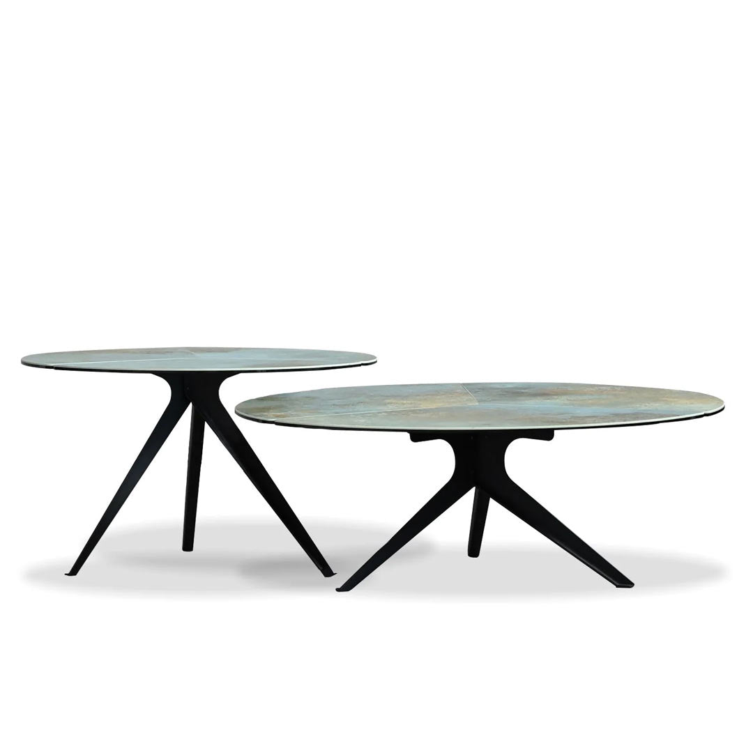 ISOLA Low  Coffee Table Verderame Ceramic Top