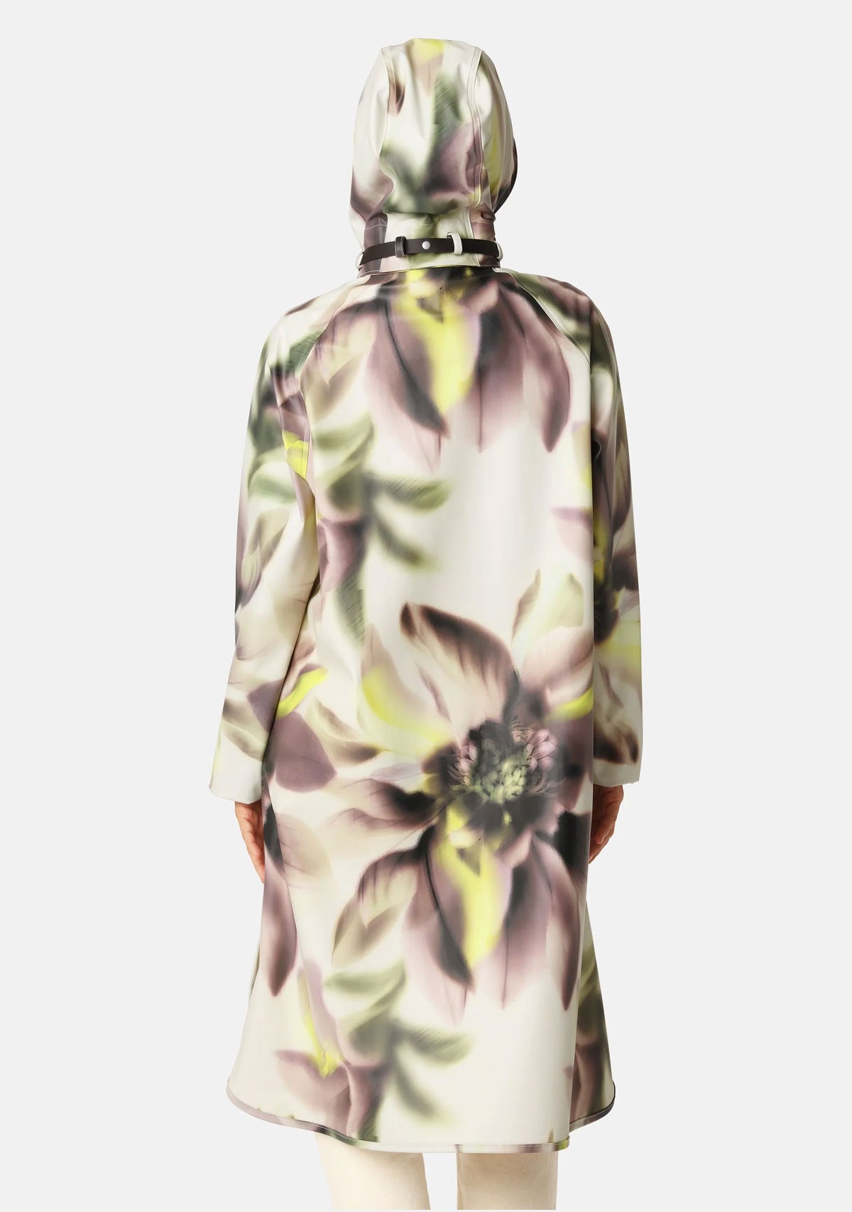 Hooded Raincoat Light Photoristic Flower