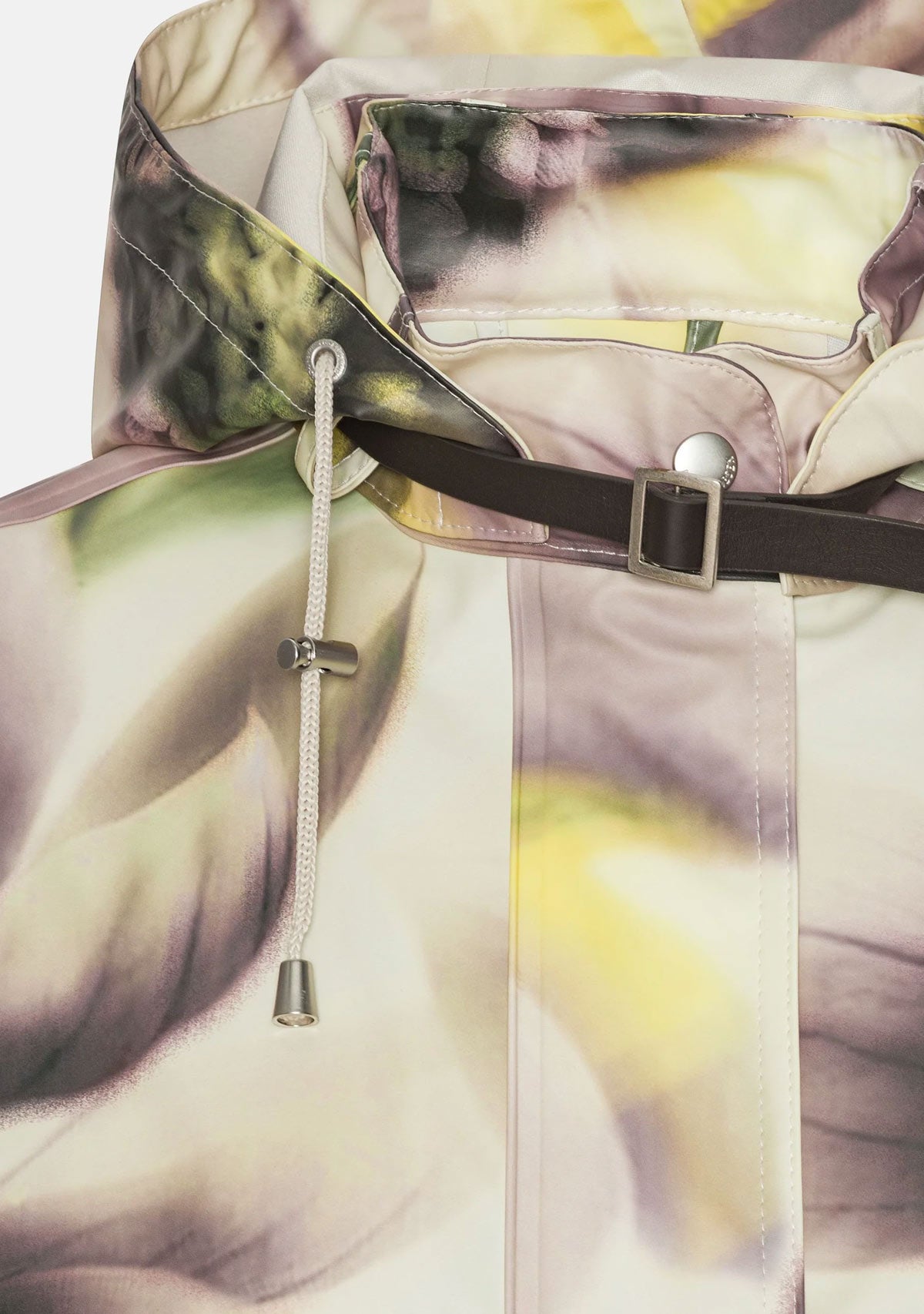 Hooded Raincoat Light Photoristic Flower