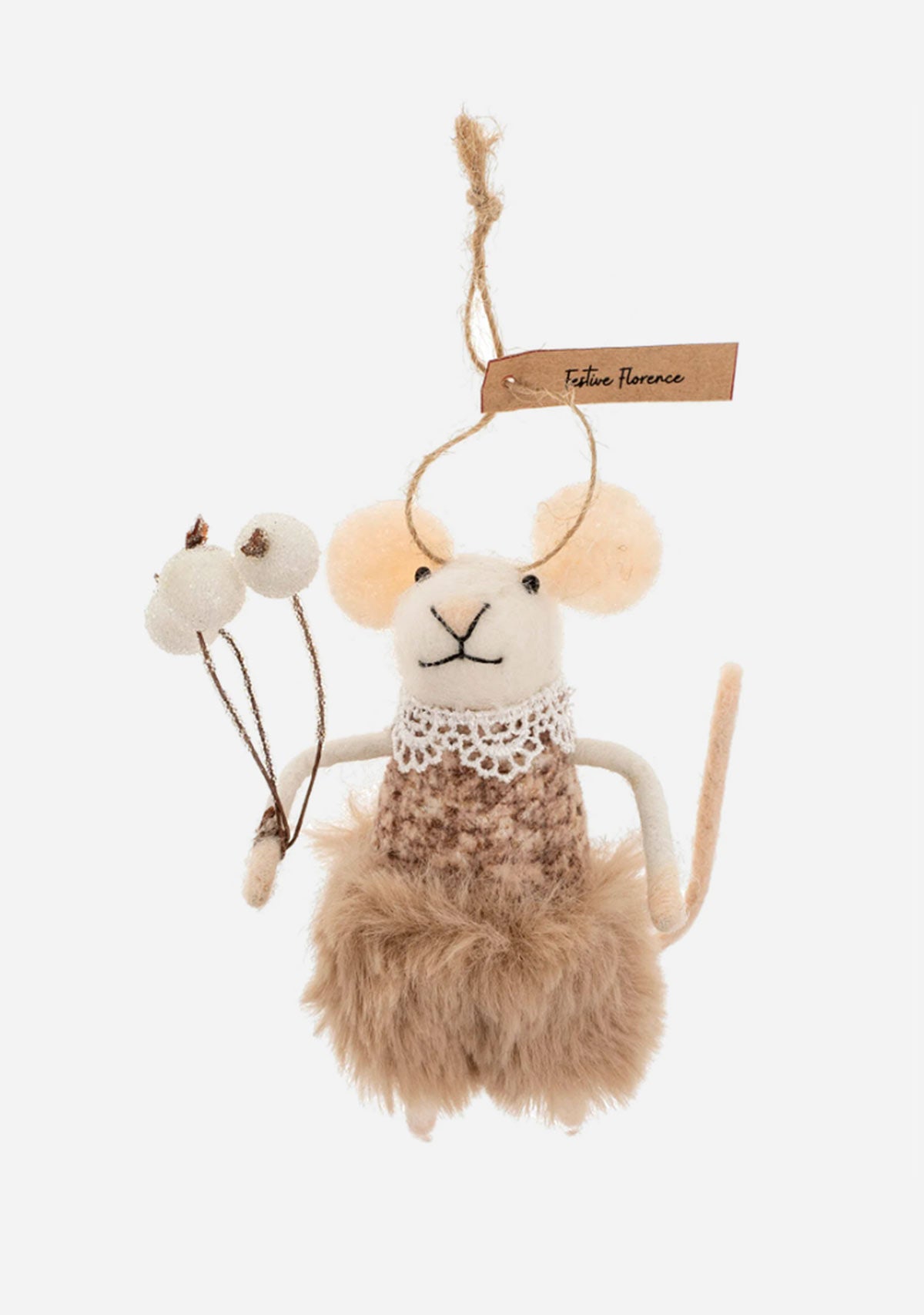 Festive Florence Mouse Ornament