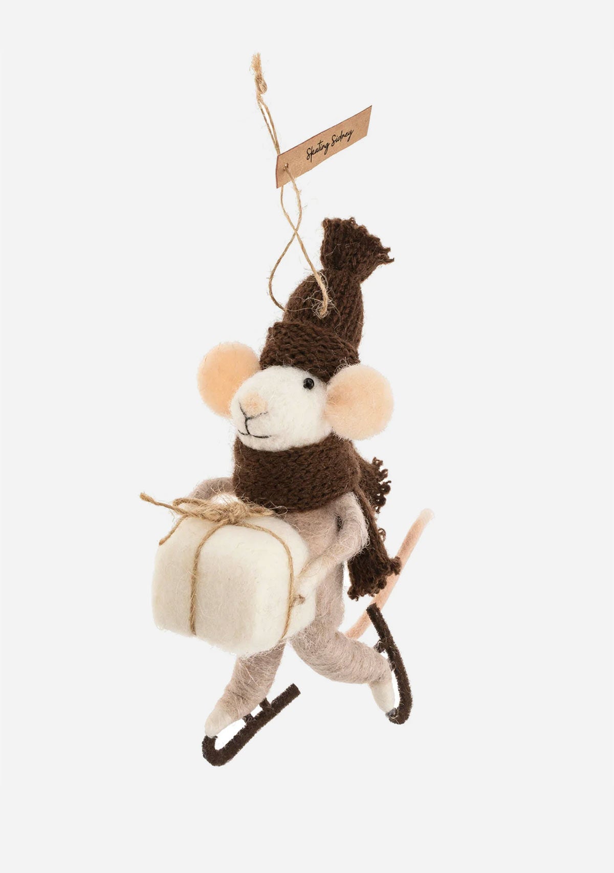 Skating Sidney Mouse Ornament