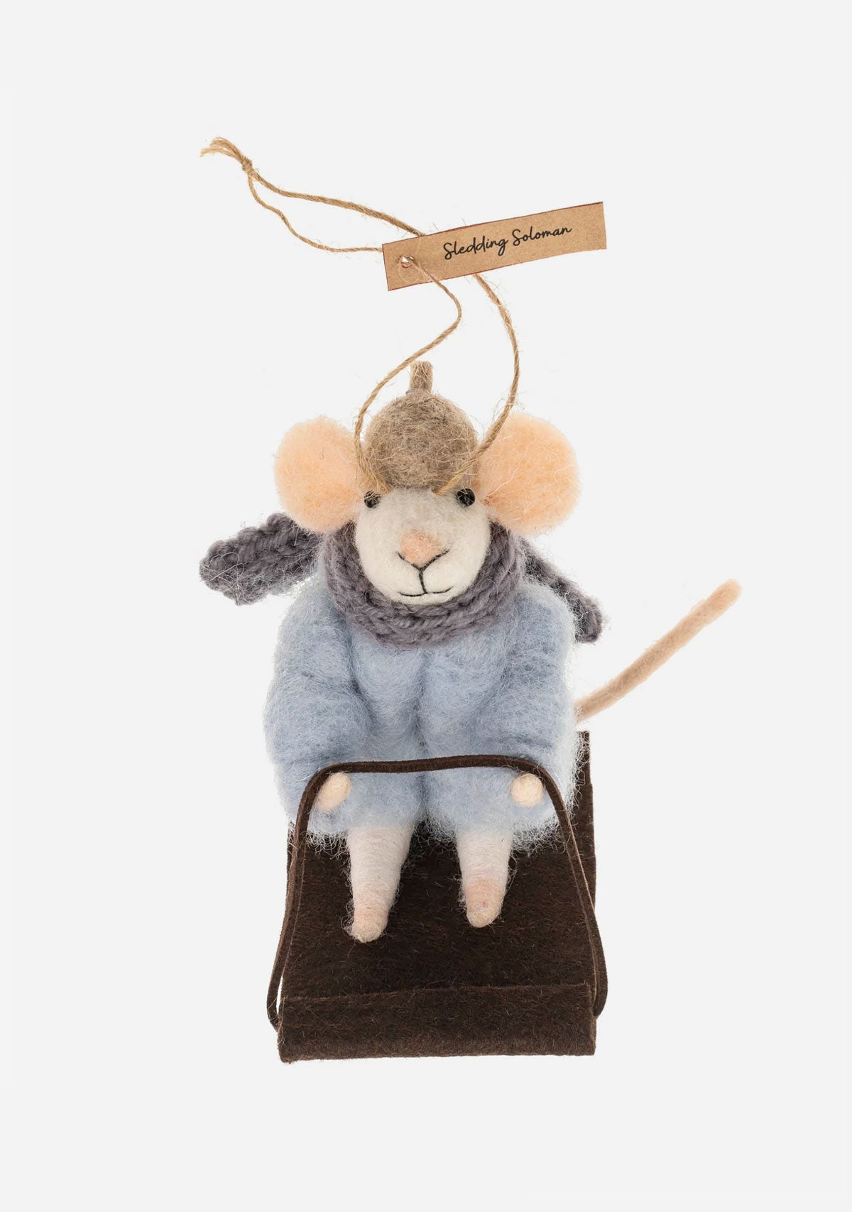 Sledding Soloman Mouse Ornament