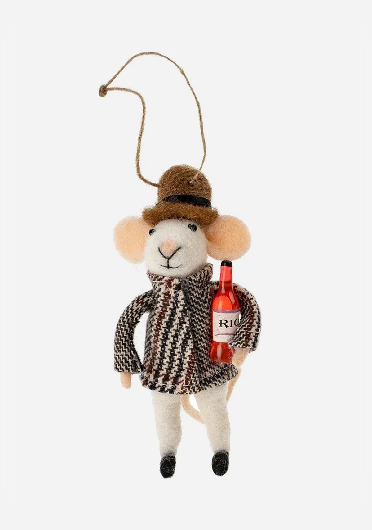 Winston Wine Mouse Ornament