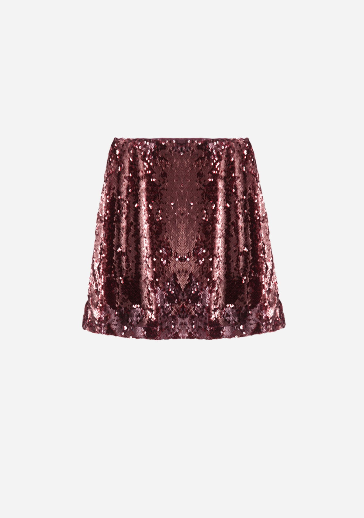 JXDia Tara Sequin Mini Skirt Wvn Cabernet
