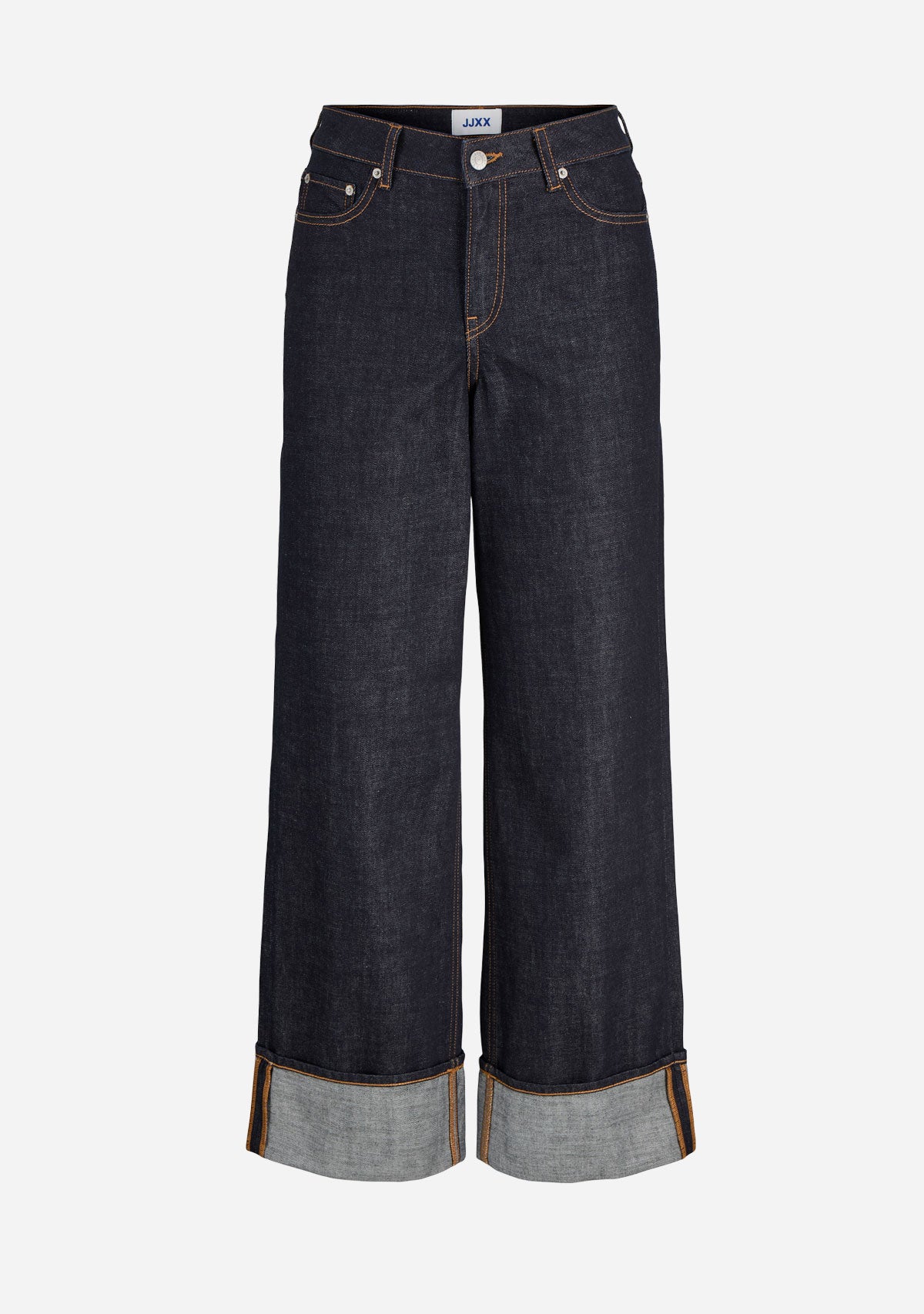 JXTokyo Vega Wide Hw Fold Up R Dnm Sn Dark Blue Denim