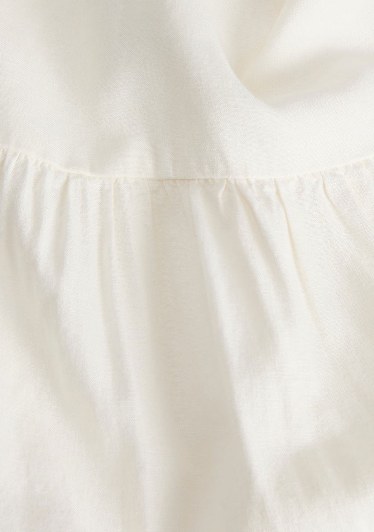 Jx Almira Linen Blend Long Dress Blanc De Blac