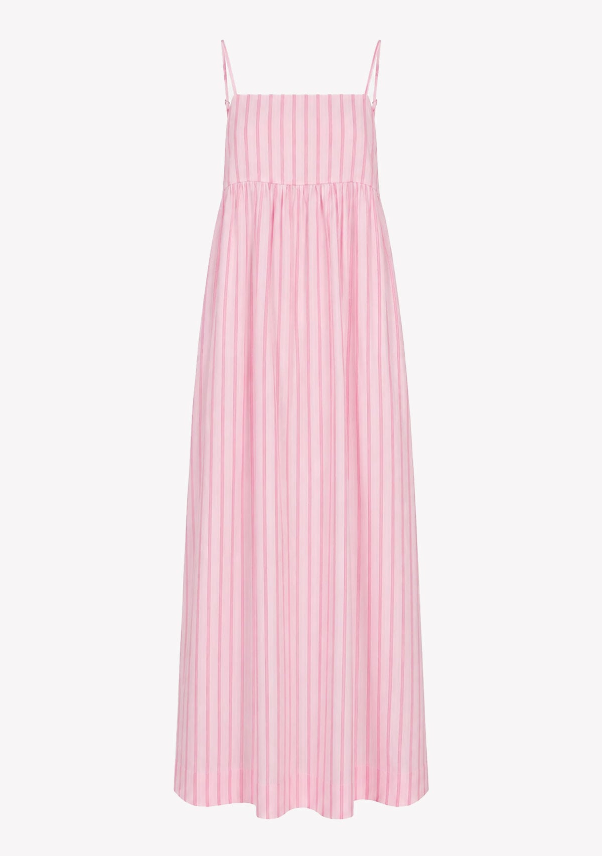 Jx Almira Linen Blend Long Dress Pink Lady Fiji Flower