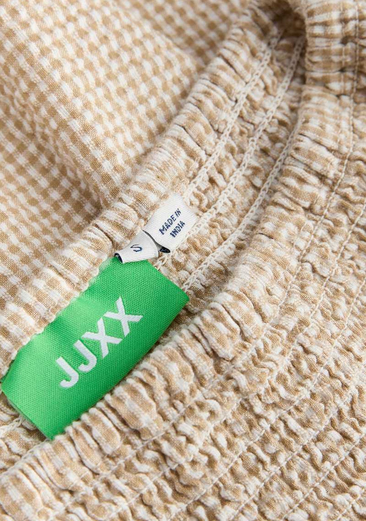 Jx zoe Seersucker Smock Long Skirt Cornstalk White