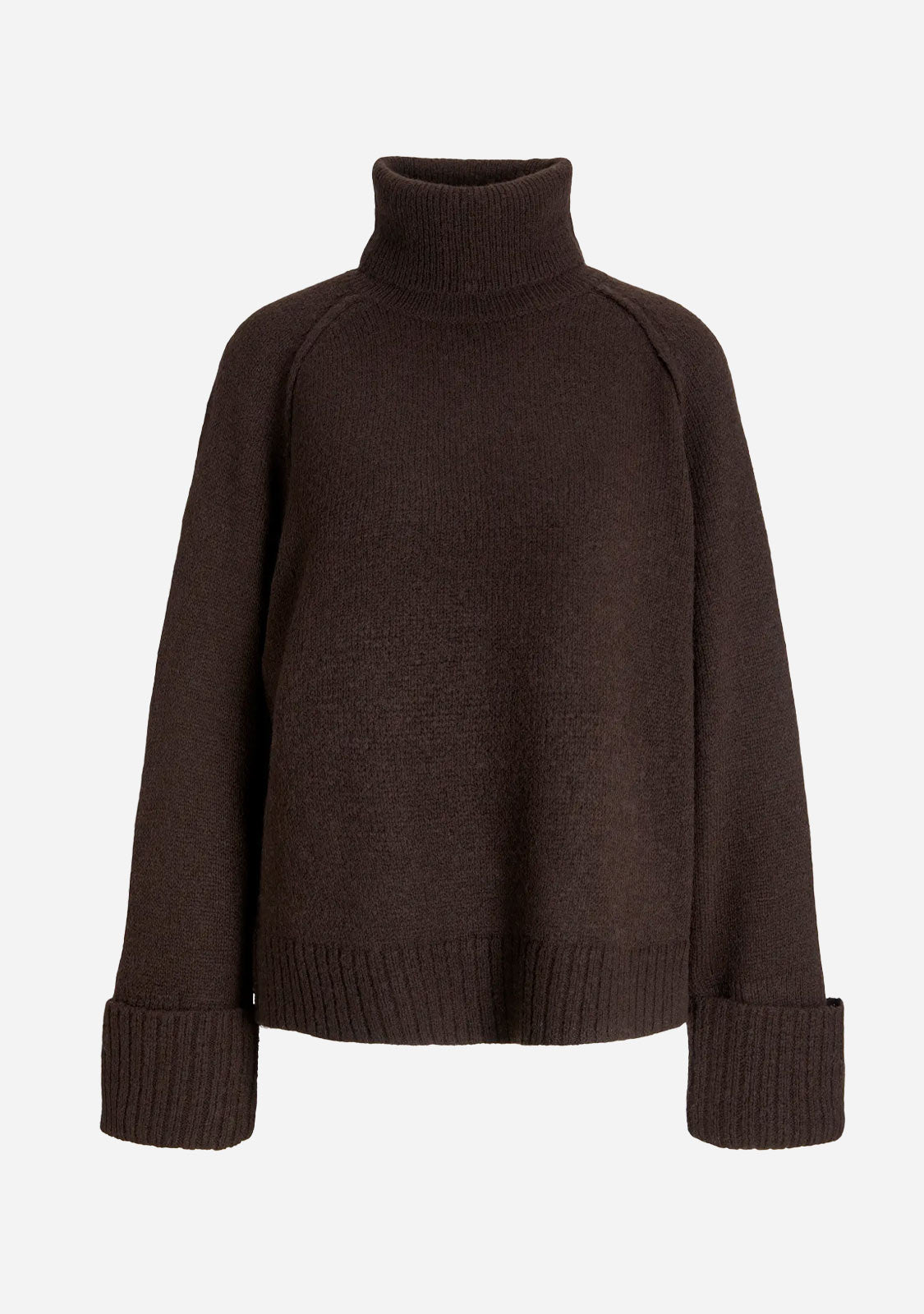 Jxellinora Raglan Roll Neck Knit Bracken