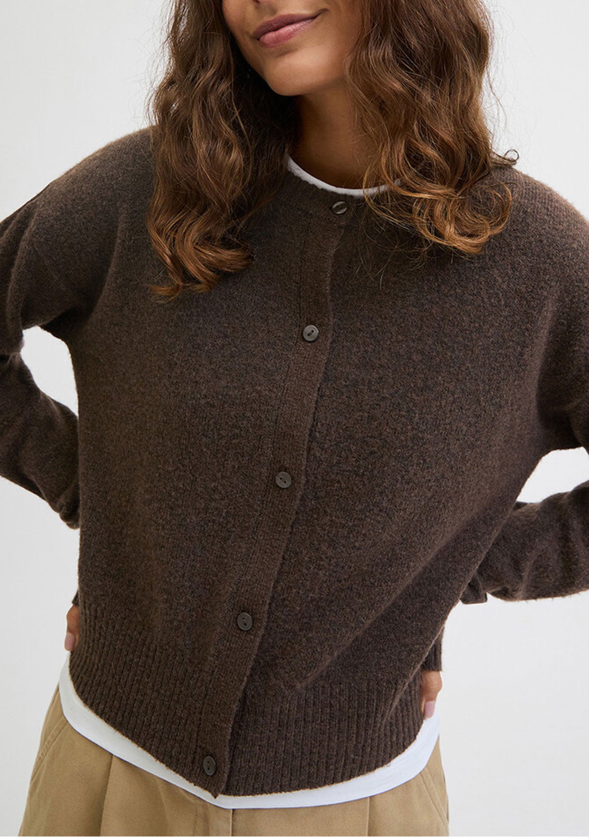 Jxnatalie Diverse Cardigan Knit Sn Bracken