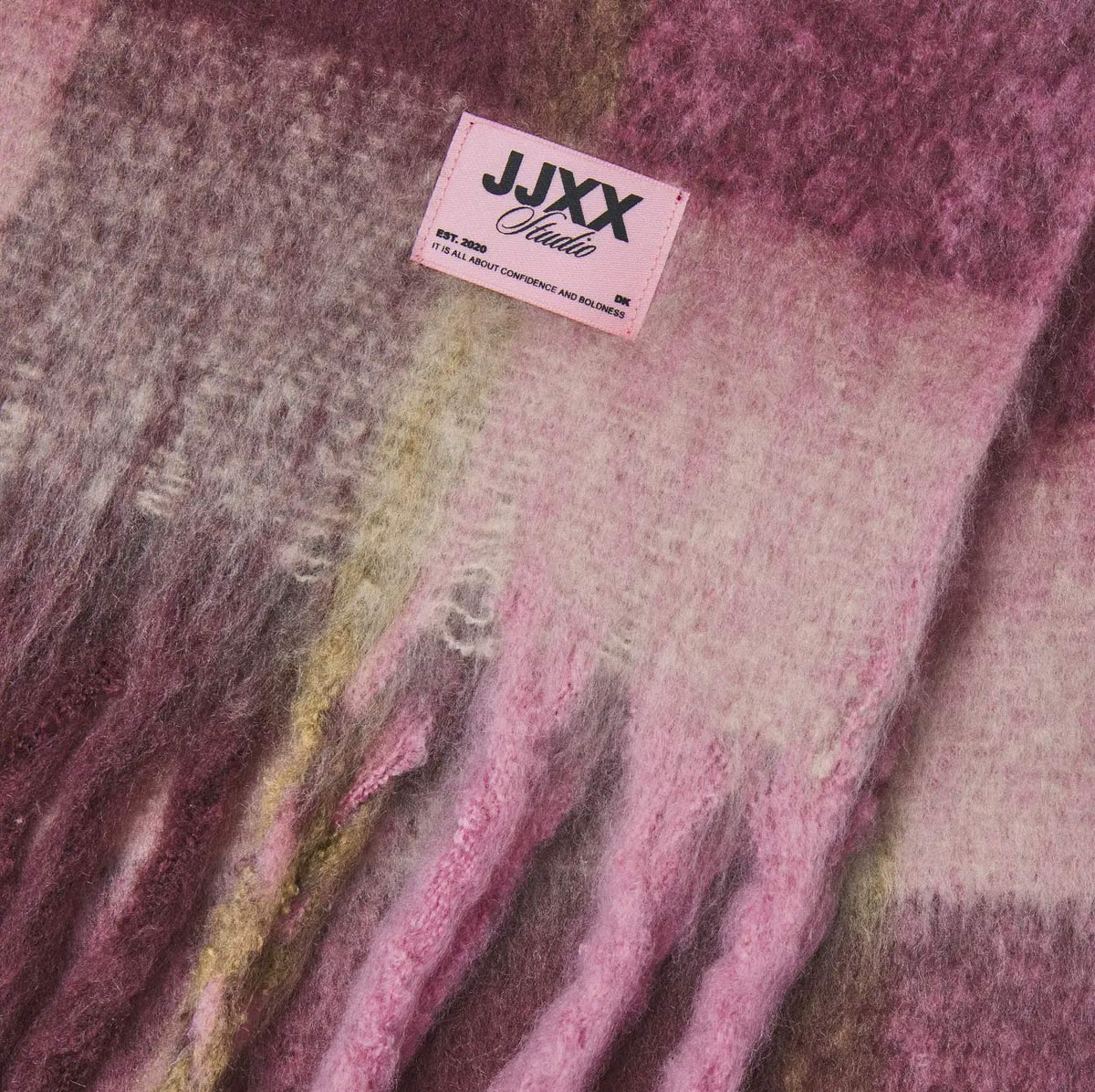 Jxleslie Scarf Pink Nectar With Winetasting JJXX