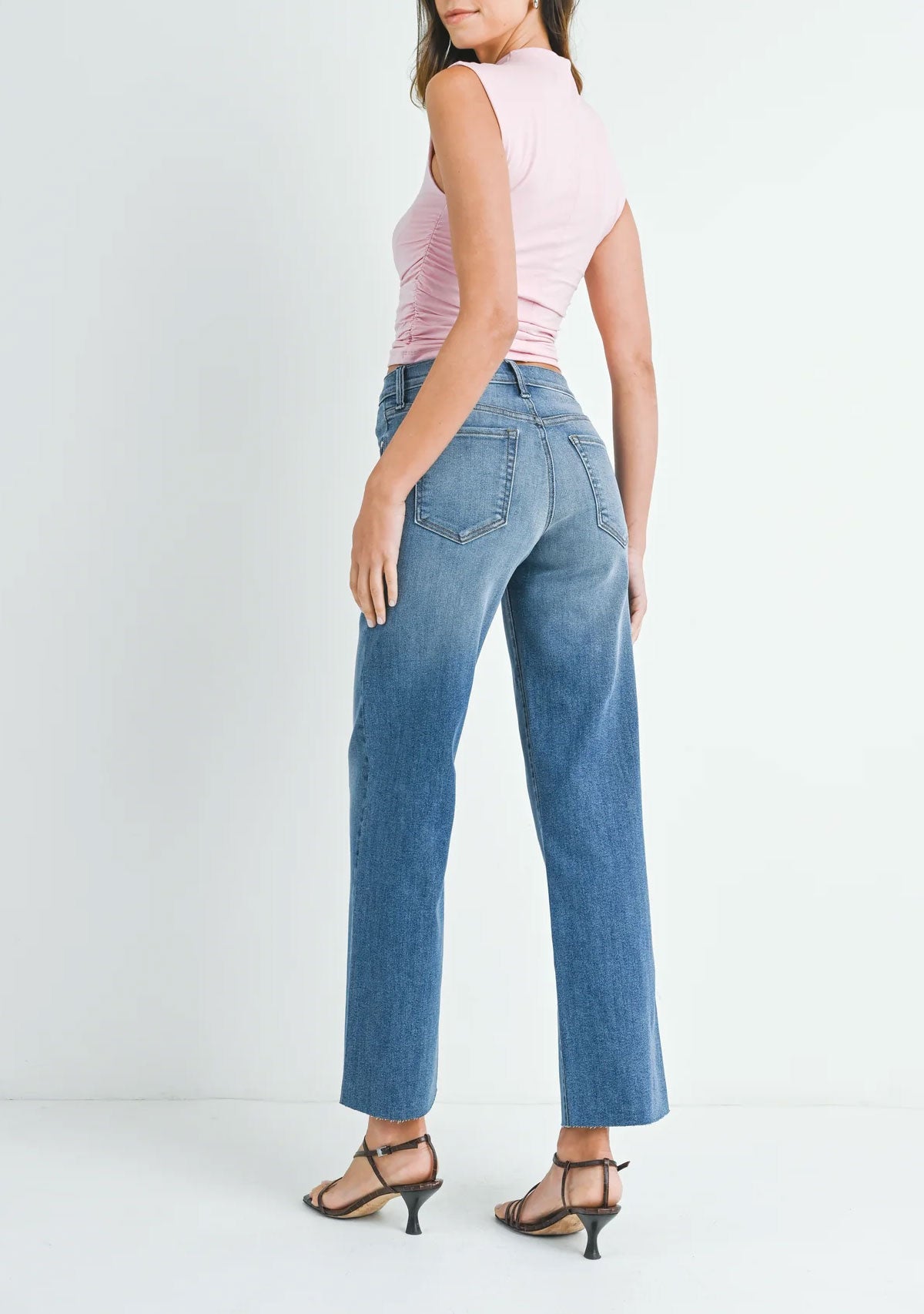 Slim Palazzo With Scissor Cut