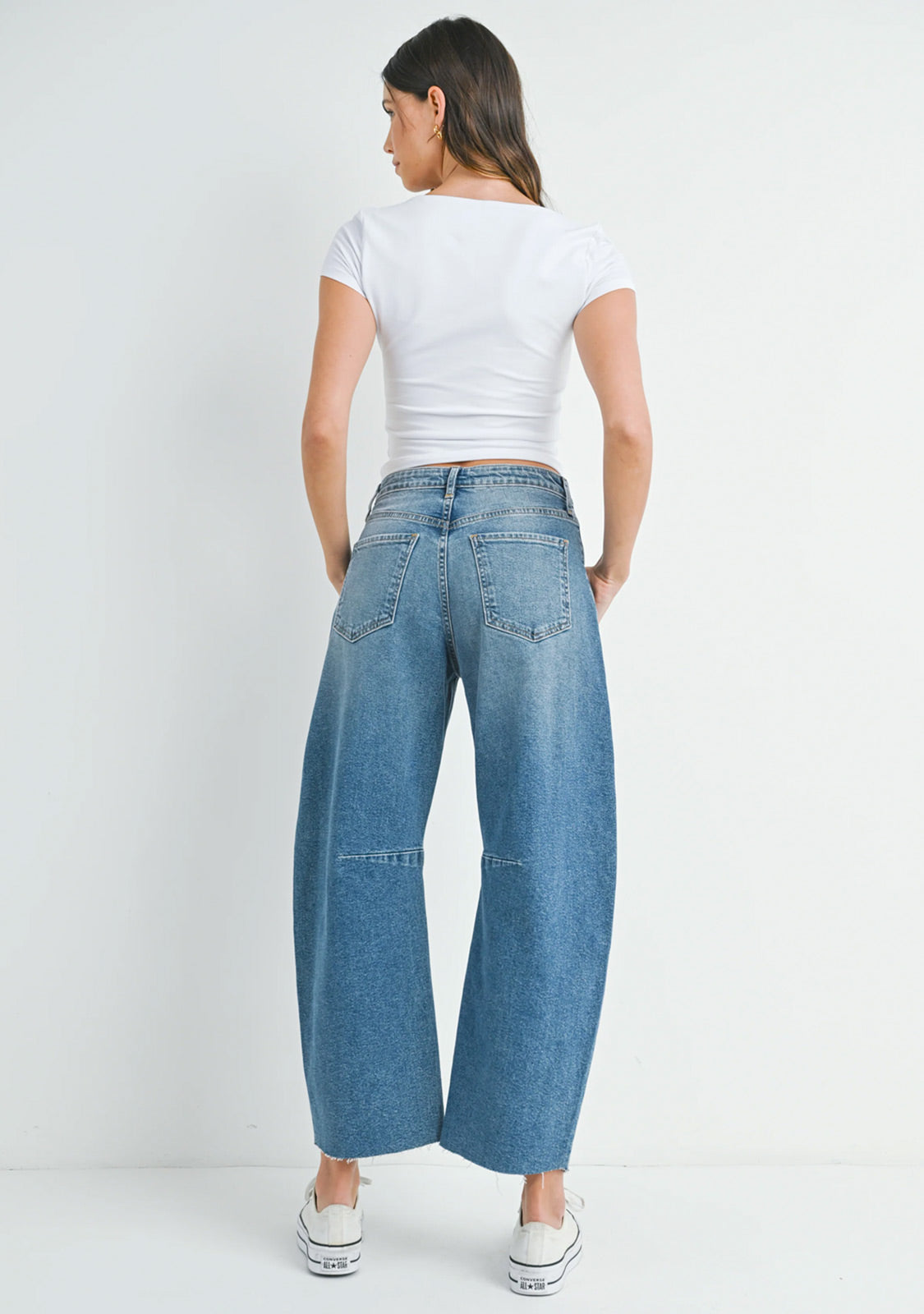 Barrel Jean With Seams