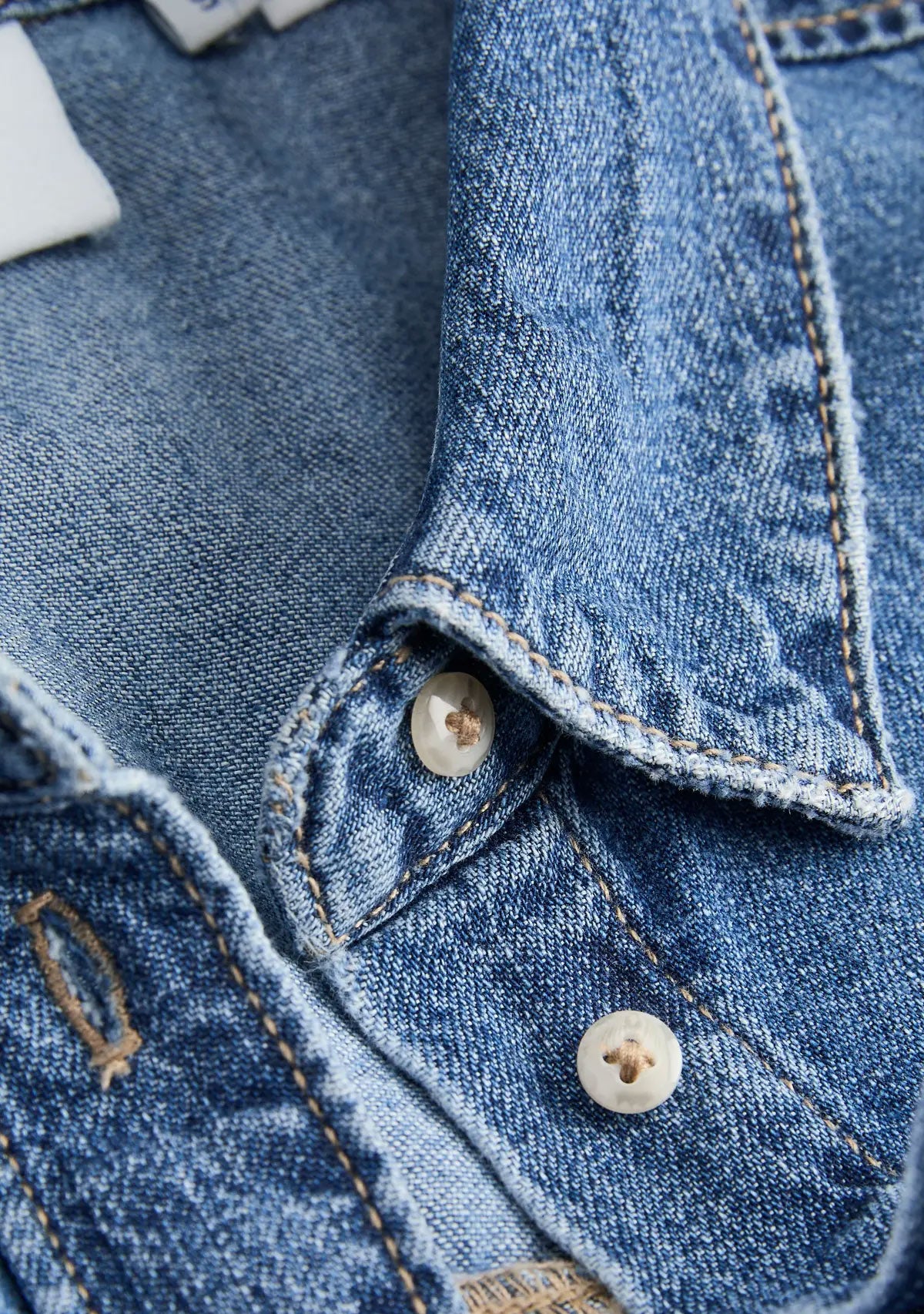 Chemise Jx rose Ls R187 Noos en denim bleu moyen