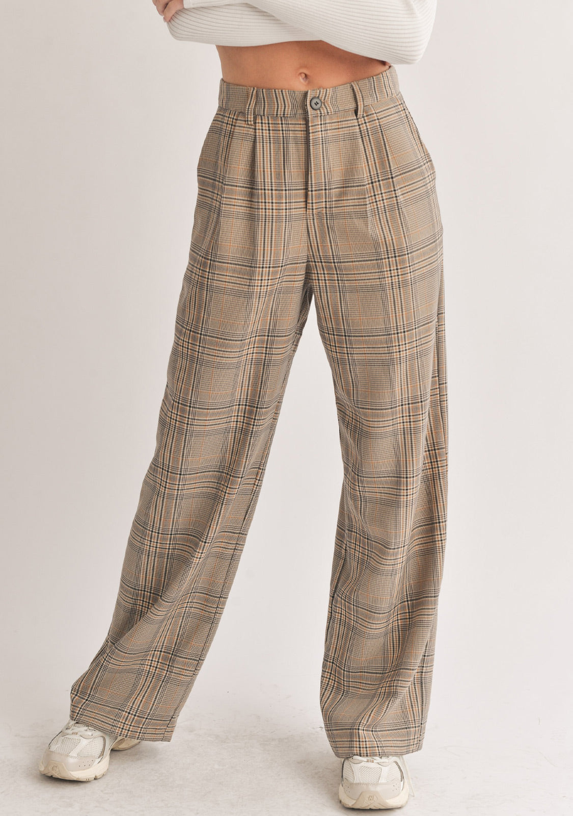 Checked Woven Pants