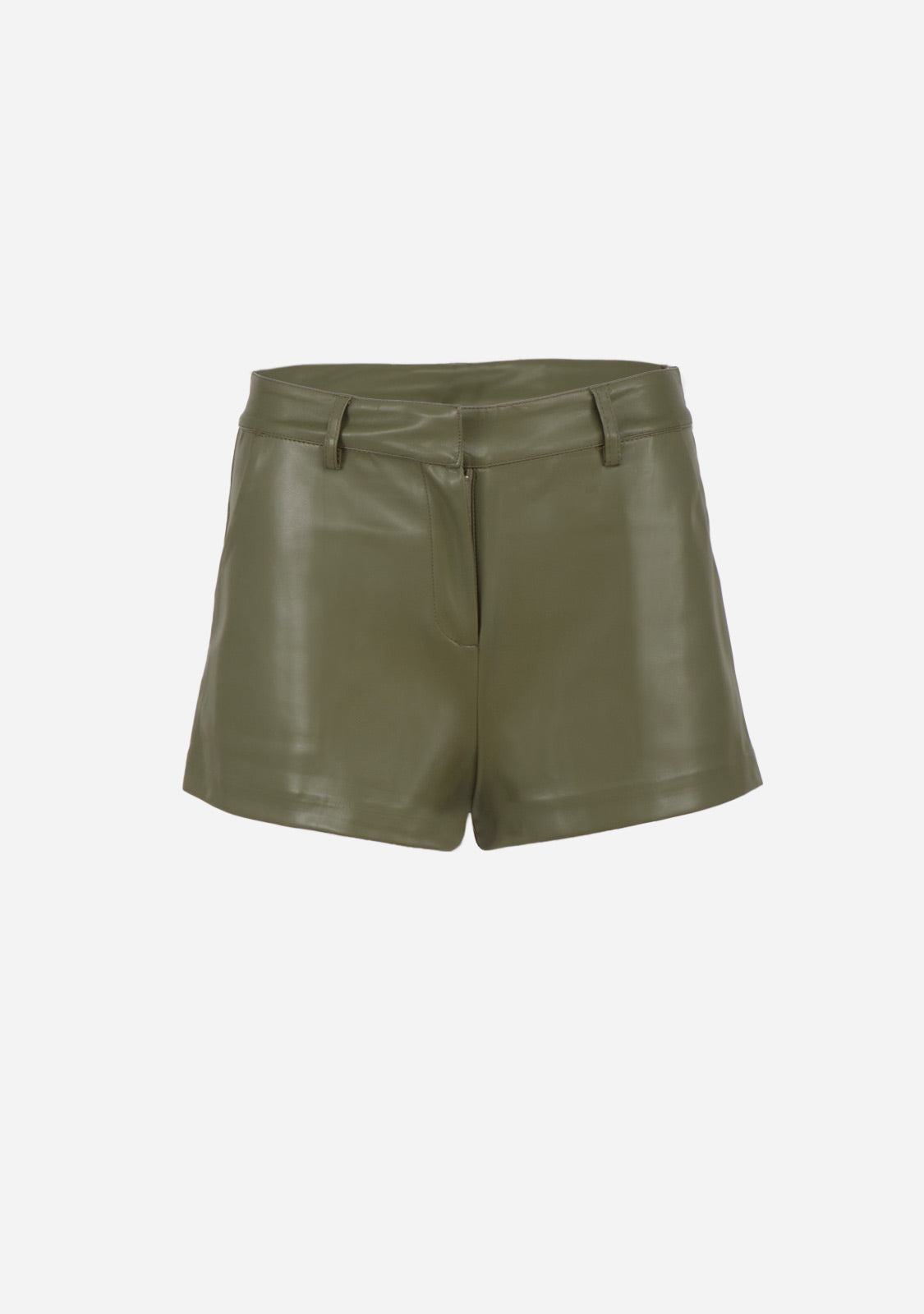 Leather Low Waist Shorts