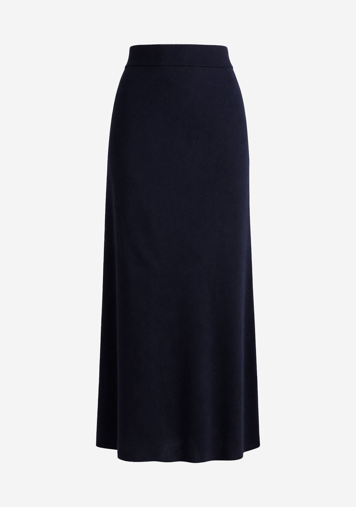 Knit Maxi Skirt Navy