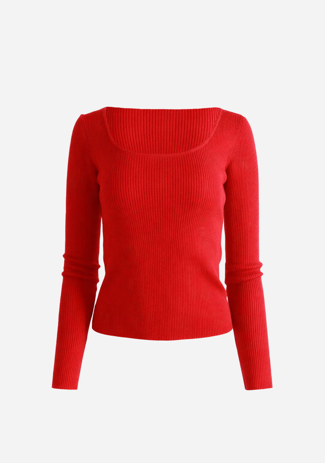 Layered Turtleneck Knit Pullover