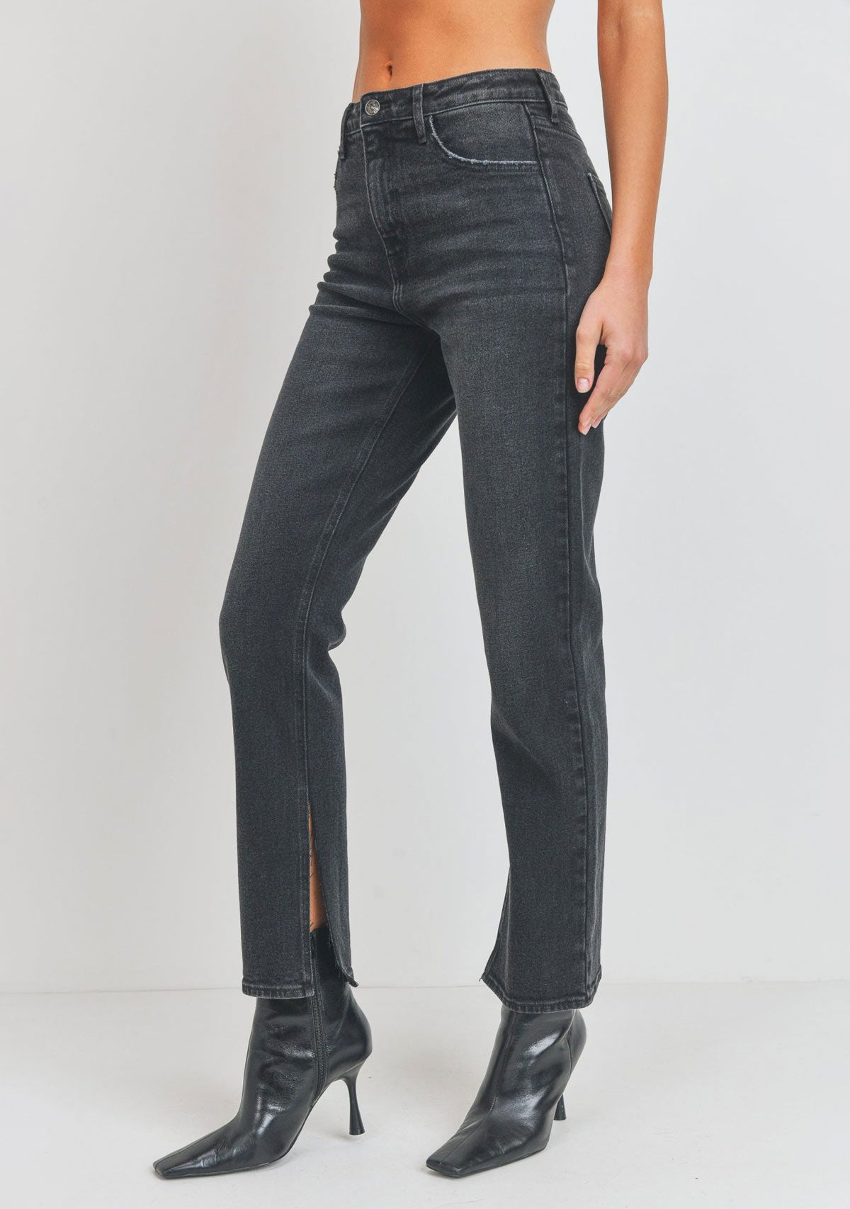 Long-Line Slim Slit Straight