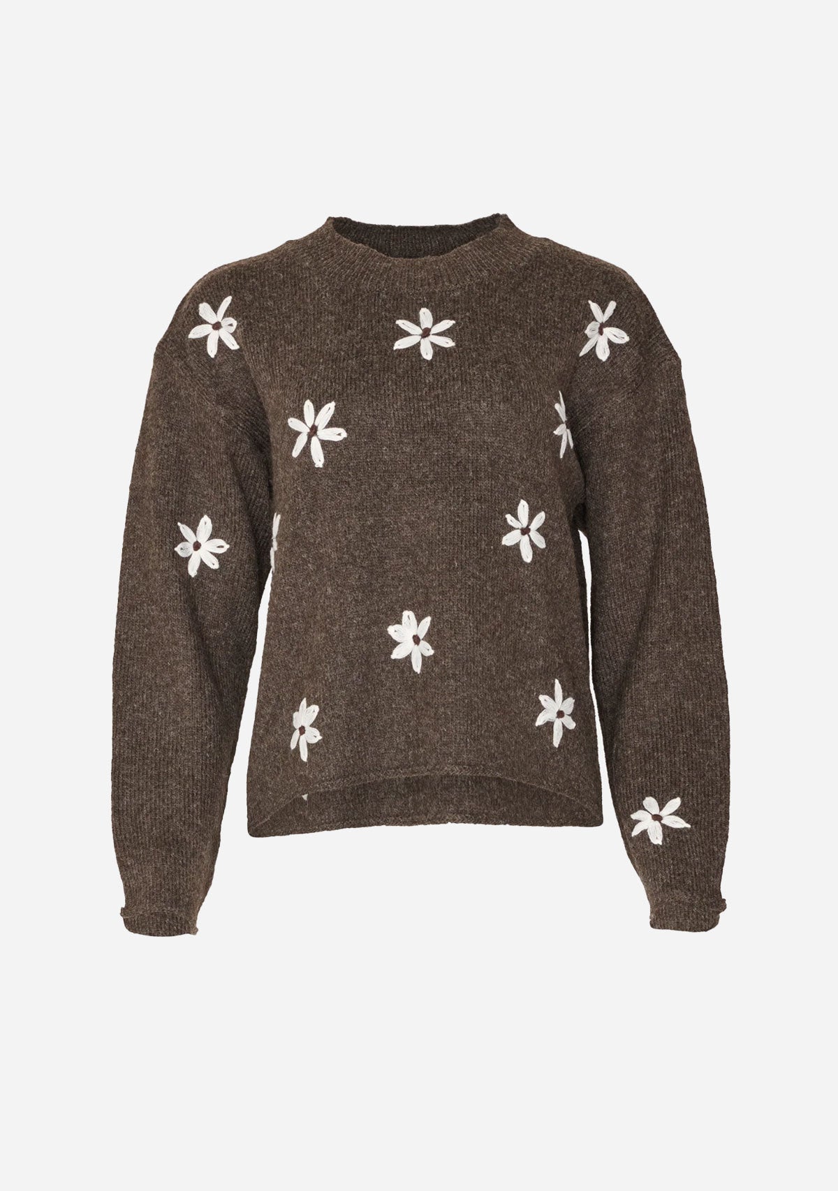 Aiden Crewneck Pullover Dark Brown