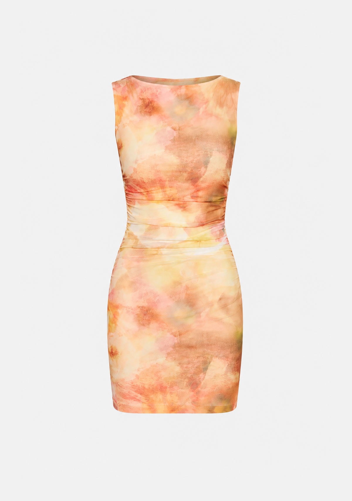 Aria Mesh Mini Dress Watercolour Floral