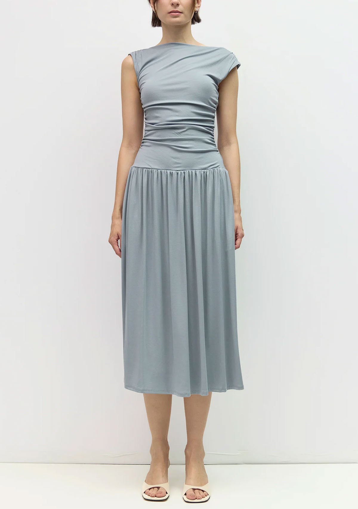 The Madilyn Dress Slate Blue