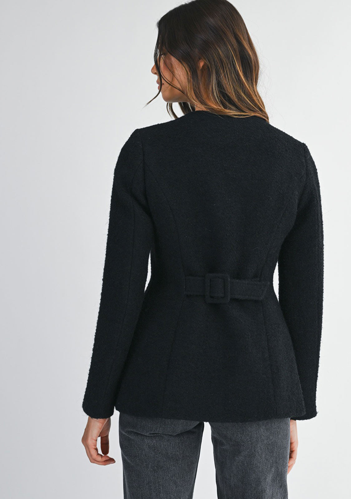 Boucle Blazer Black