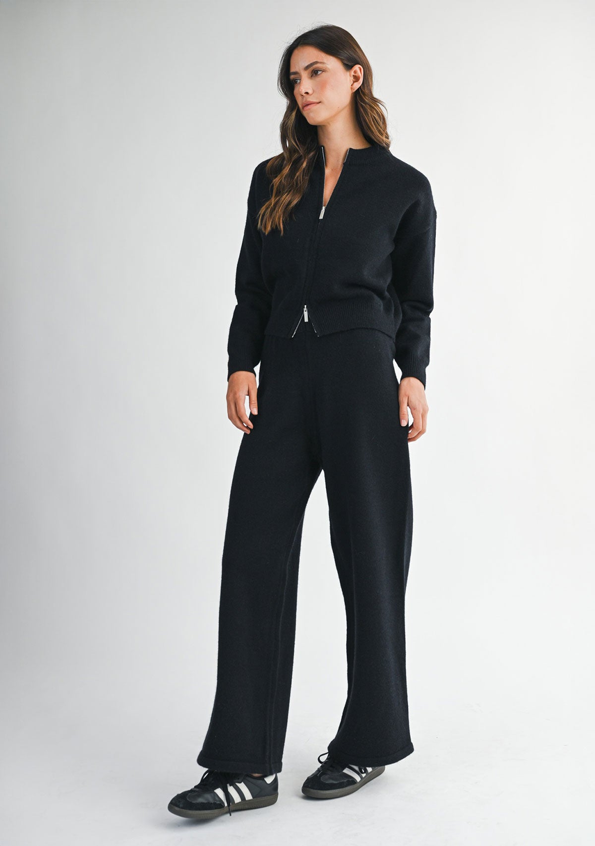 Knit Long Pant Black