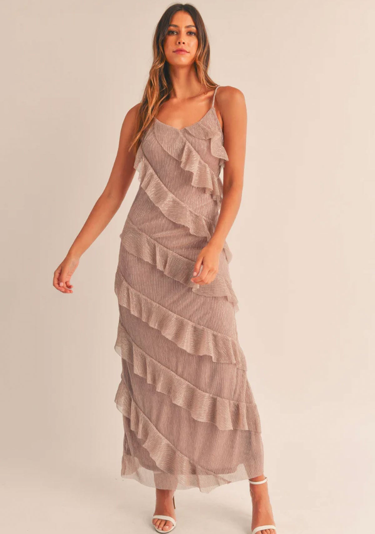 Tiered Ruffled Maxi Dress