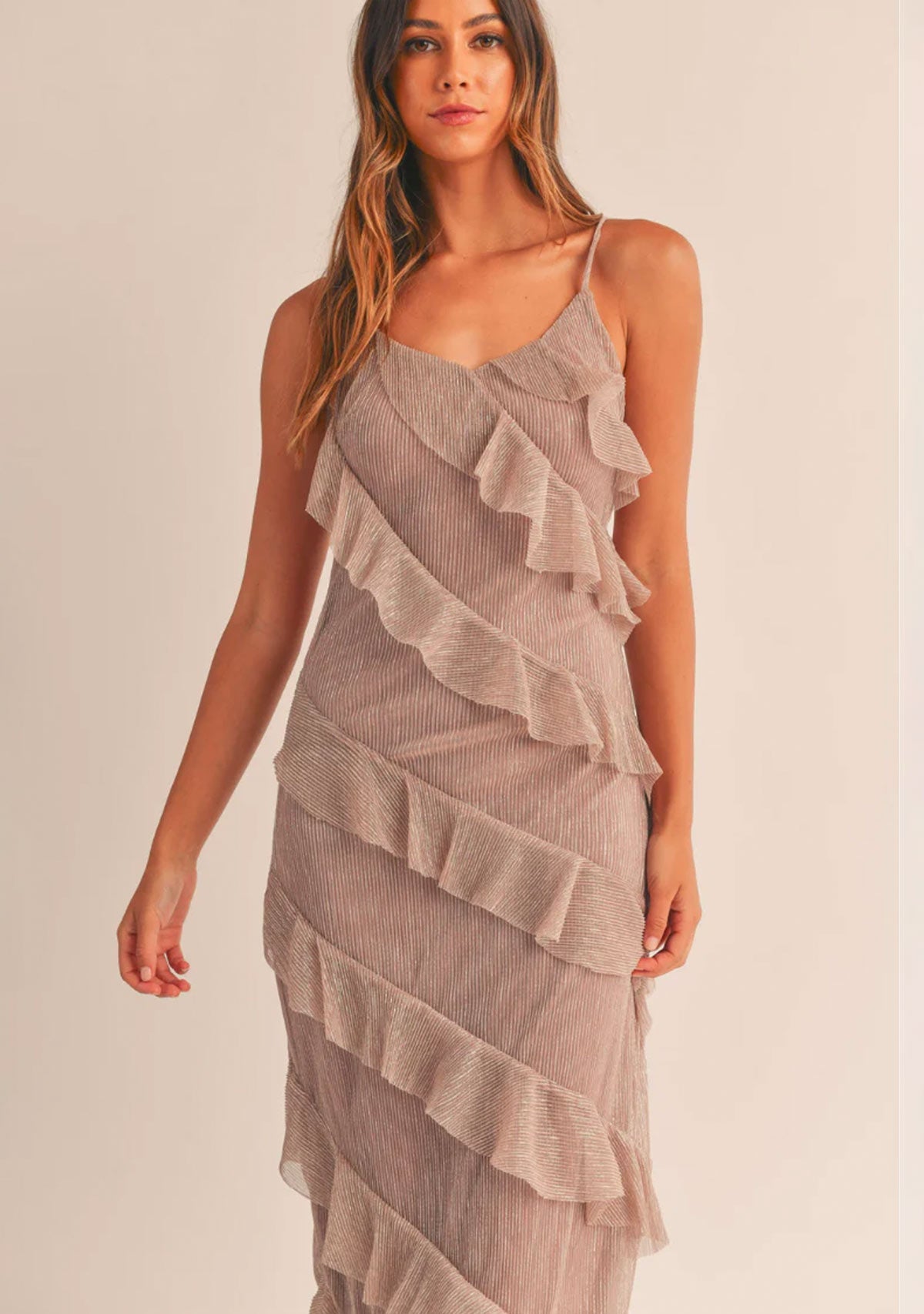 Tiered Ruffled Maxi Dress