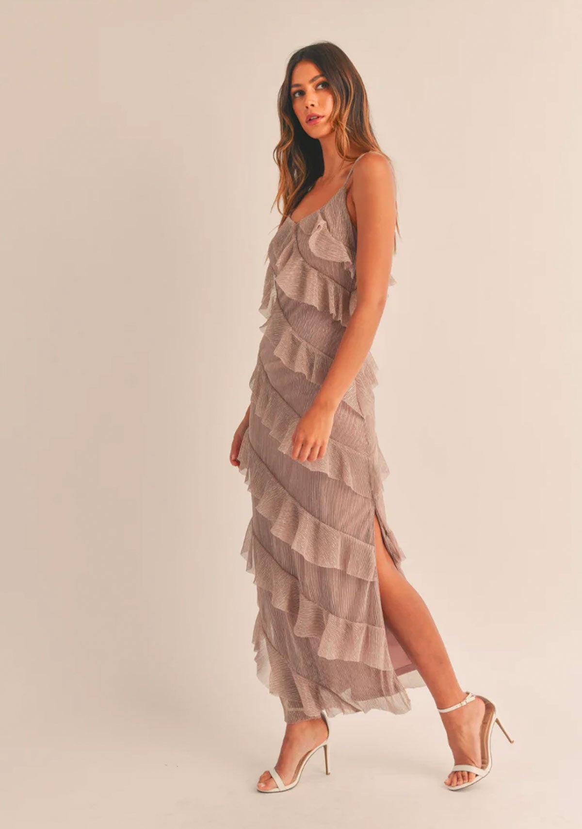 Tiered Ruffled Maxi Dress