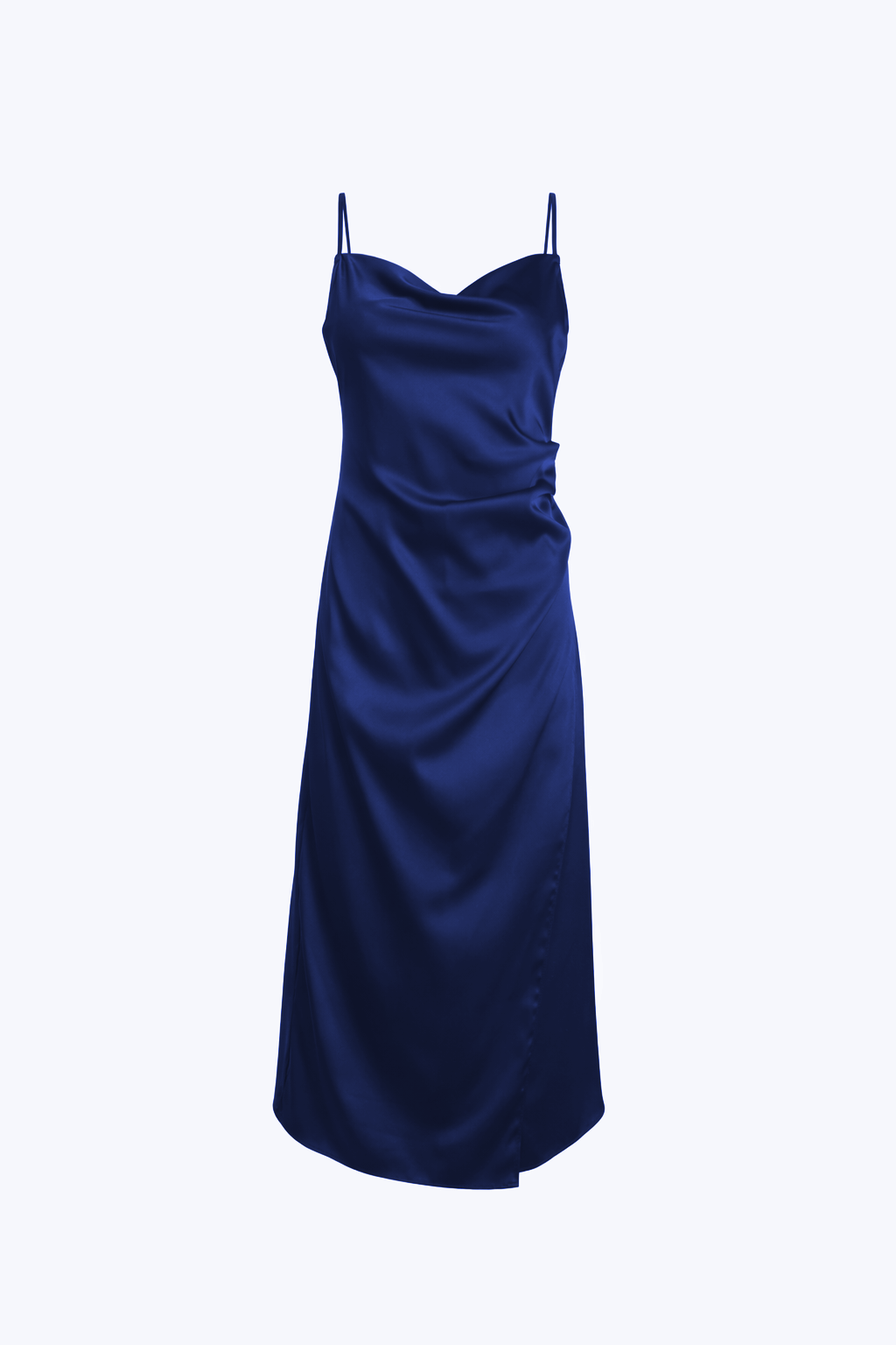 Mari Satin Slip Dress Midnight