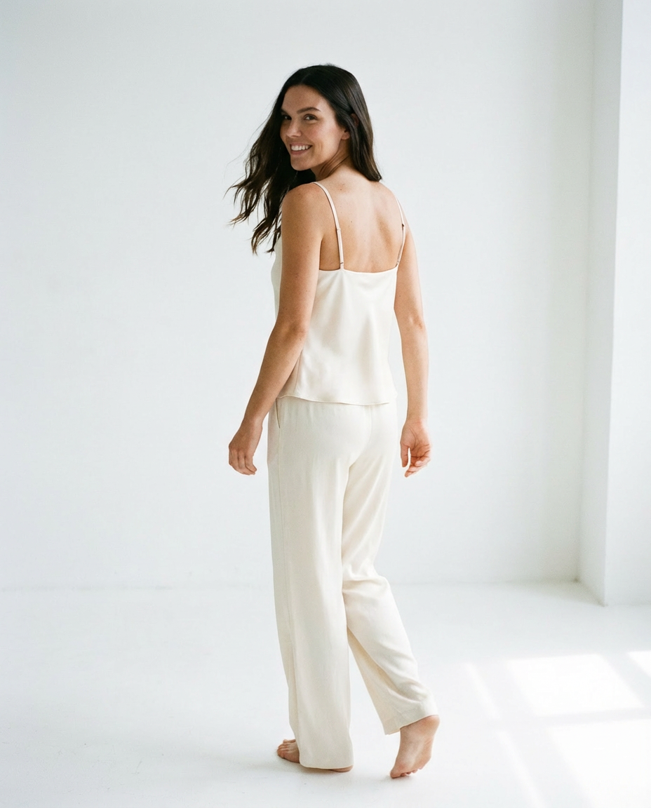 Mari Satin Tank Cream