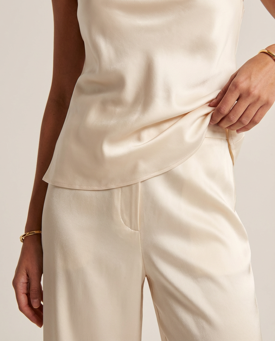 Mari Satin Tank Cream