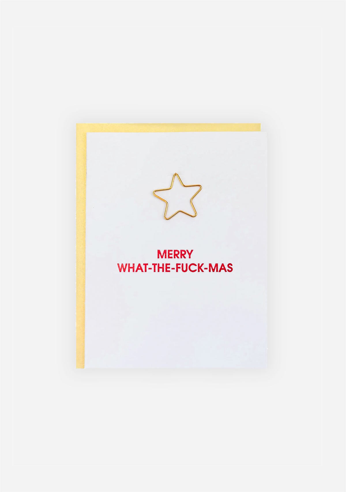 Merry WTF Mas - Star Paper Clip Card