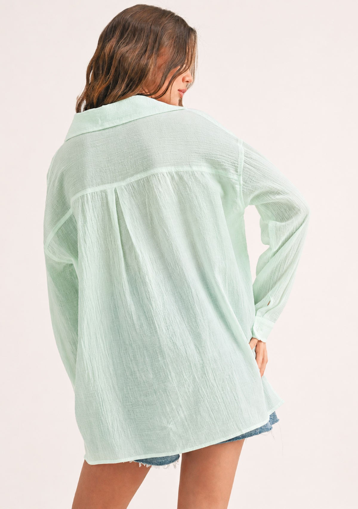 Buttondown Basic Cotton Shirts Mint